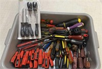 Lg Lot of Carious Types of Screwdrivers: Daiton,