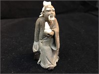 Tiny MUD MAN Clay Old Man Figurine