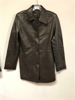 Size Medium Andrew Marc Leather Jacket Coat
