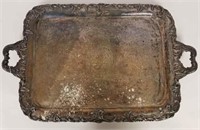 Large Silver Plate Platter