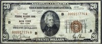 Genuine 1929 Fed Reserve of NY $20 note
