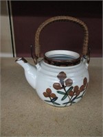 Vintage hand painted floral Japanese Tea Pot