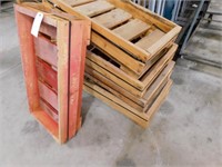 5-wood engine crates , 19" x 36" x 9"