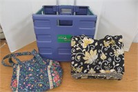 Vera Bradley Purses & Storage Cart w Wheels