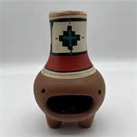 Footed decorative incense burner made in Mexico
