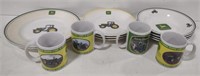 (BD) John Deere dishes including plates bowls and