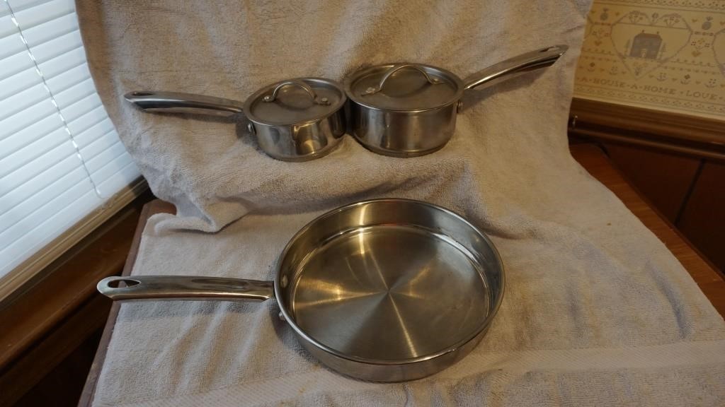 Three Piece Martha Stewart Cookware Set