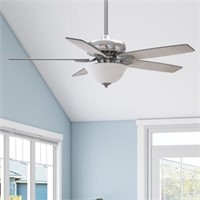 Harbor Breeze Oxford 52-in Brushed Nickel Indoor