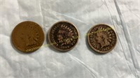 1859,1862 +1863 Indian Head Pennies