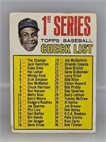1967 Topps 1st Series Checklist #62