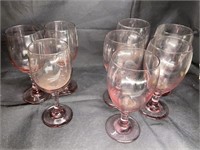 VTG Libbey Premiere Pink Water Goblets + Bonus