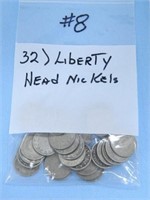 (32) Liberty Head Nickels