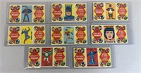 8pc 1966 Comic Book Foldees Trading Cards
