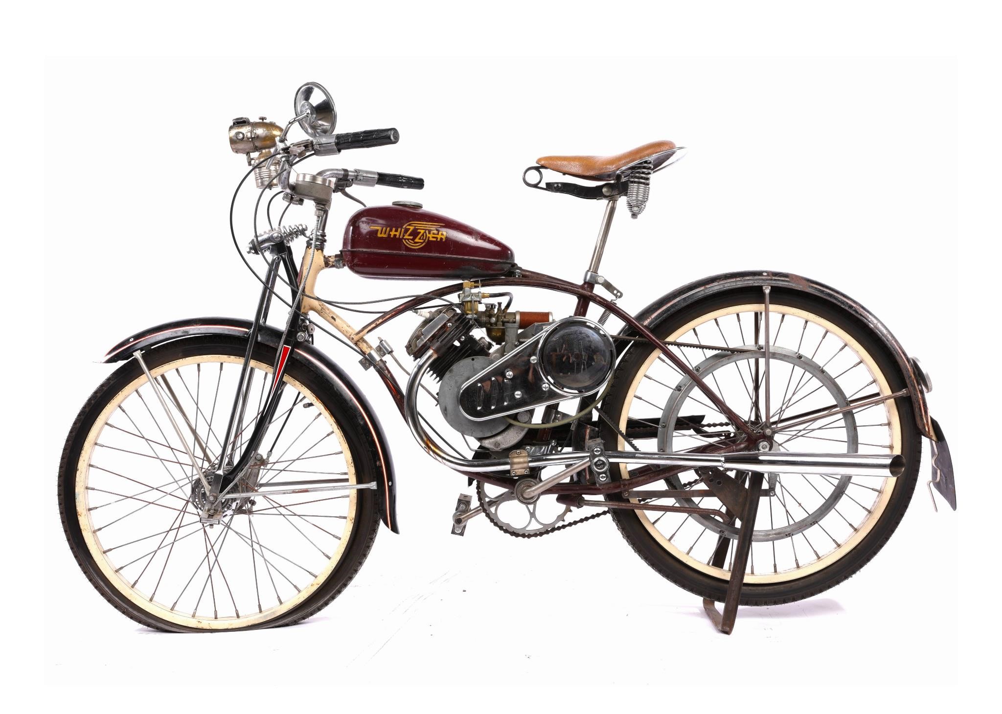 SCHWINN WHIZZER Vintage Maroon Motorbike