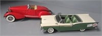 (2) Die cast cars includes 1957 Ford Fairlane.