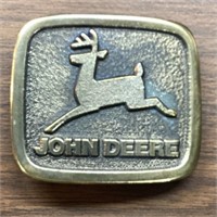 1975 John Deere Trademark Buckle, 2½ x 2 7/8"