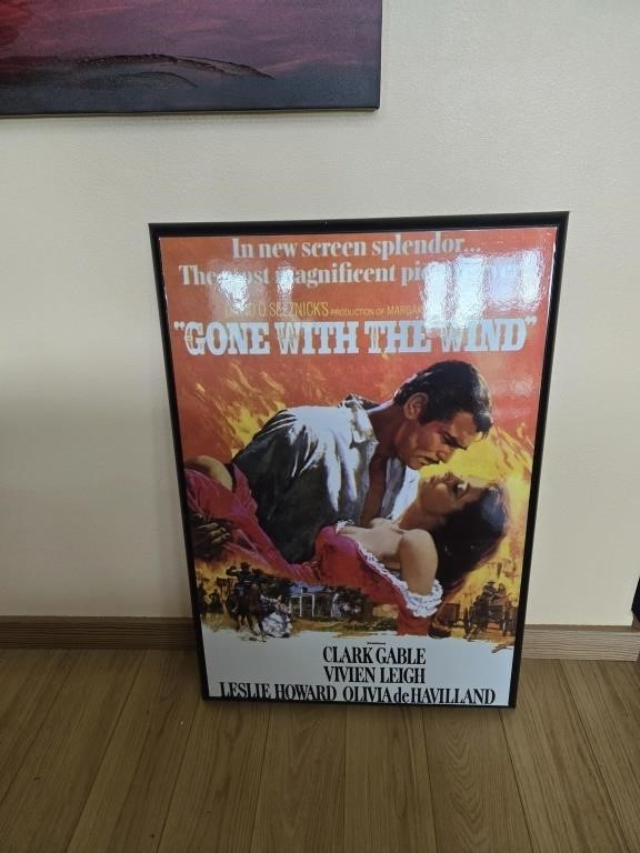 Framed 'Gone With The Wind' Movie Poster