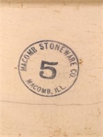 #5 Macomb Stoneware Crock