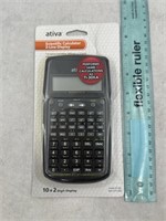 NEW Ativa Scientific Calculator 2-Line Display