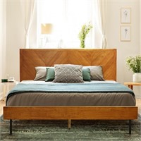 Acacia Alander Bed Frame with Headboard