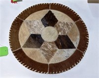 Cowhide Center Piece, Approx 20" dia