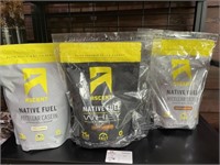 Three Bags of Ascent Native Fuel Protein Powder