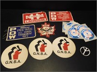 Lot of Vintage Sports Patches & Decals