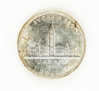 Coin 1939 Canada One Dollar Silver Coin-Gem BU