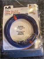 Super Heavy Duty Snap Tie Out Cable - Small Dogs