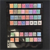 US Stamps #803-834 Prexies Set incl Coils Mint NH