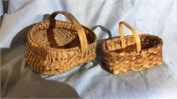 2 small baskets, 7 inch buttocks basket 6 inch