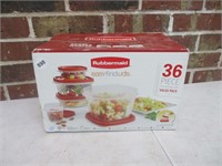 Rubbermaid NEW Storage Containers  36 Pc Set