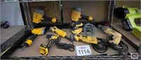 8 pcs; assorted DeWALT tools