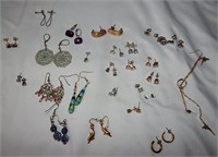 Assorted Vintage Pierced Earrings