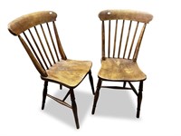 Set of Five Provincial Style Dining Chairs,