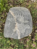 Etched Moose in Granite Rock