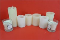 Candle collection and home decor