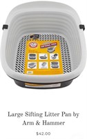 Large Sifting Litter Pan by Arm &