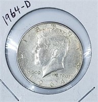 1964-D Silver Kennedy Half Dollar