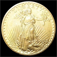 1908 $20 Gold Double Eagle UNCIRCULATED
