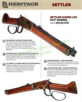 NEW Heritage Settler Mare's Leg 22LR