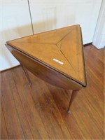 CIR 1860'S DROP SIDE TRIANGLE TABLE  27H, 37W OPEN