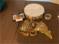 Belly Dance Costume & Ludwig Tambourine