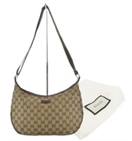 Gucci Monogram Canvas Shoulder Bag