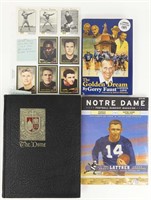 1929 Notre Dame Yearbook, Program, Cards