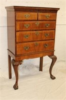 Early 1800's English High Chest on stand