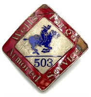 Wells Fargo Armored Service #503 Enamel Badge