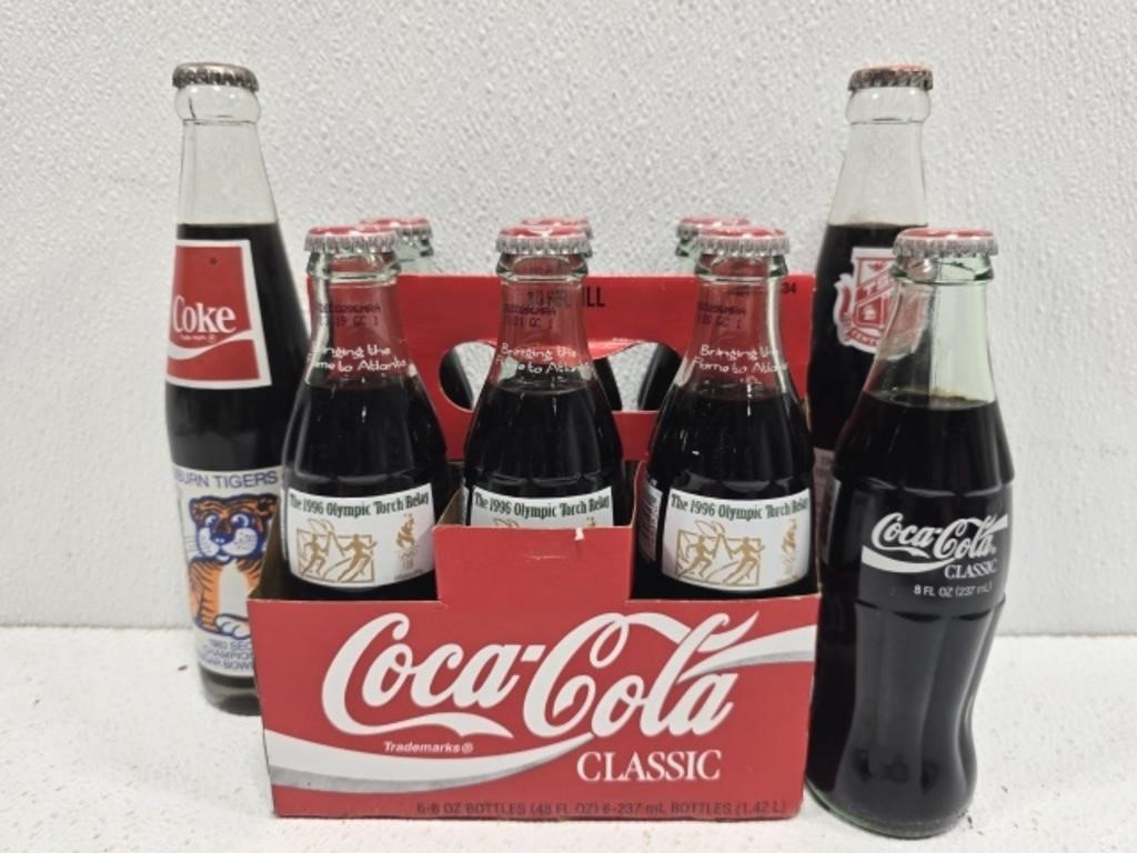 Lot of coca cola bottles