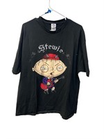 Stewie Family Guy Punk Rock XL T-Shirt