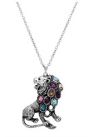 Beautiful .90ct Gemstone Fierce Lion Necklace